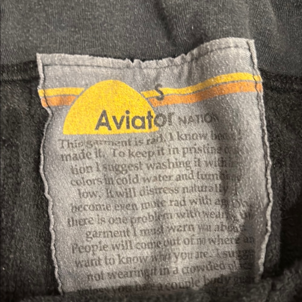 Aviator Nation Gray Sweatpants with Tapered Fit - Picture 2 of 3